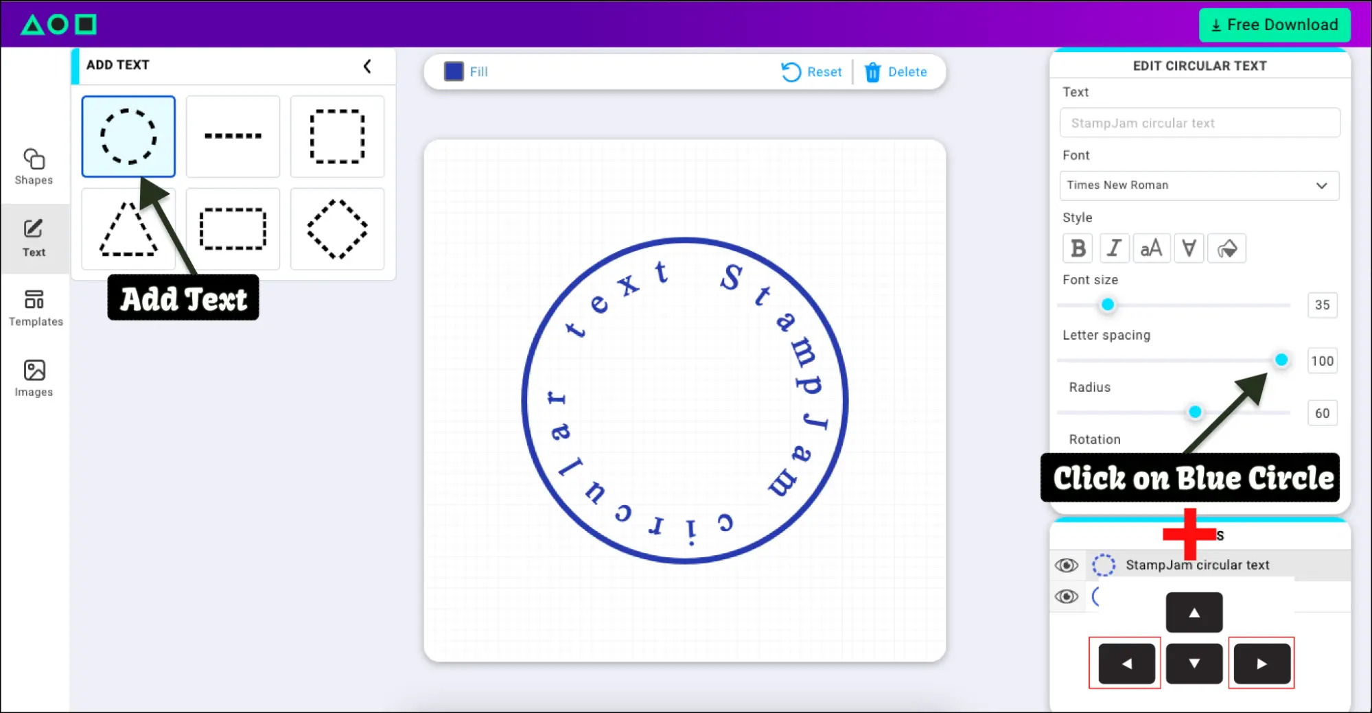 how to make a stamp online with stamp jam slider tutorial